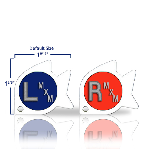 Non Adhesive Fish X Ray Markers With Initials